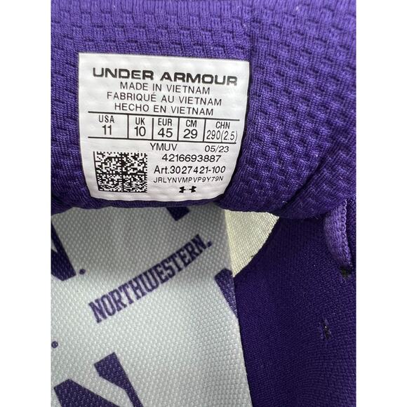Under Armour Northwestern Wildcats Infinite 5 3027421-100 White Men Size 11